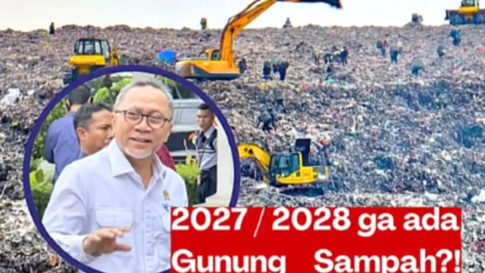 Zulhas Targetkan Sampah Bantargebang Tuntas 2 Tahun, Teknologi Waste to Energy Jadi Solusi Utama