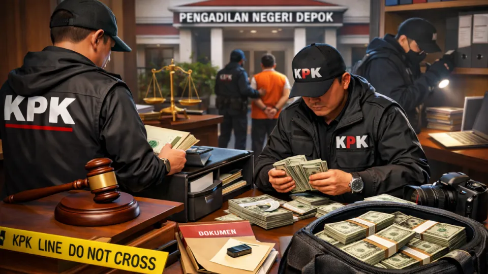 KPK Geledah PN Depok, Sita 50.000 USD dan Buka Dugaan Aliran Dana Jumbo di Kasus Suap Eksekusi Lahan