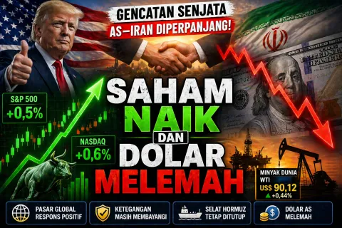 7 Fakta Terbaru Dunia Hari Ini: Gencatan Senjata AS–Iran Terjadi, Saham Menguat dan Dolar AS Melemah