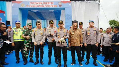 Kapolri Resmikan 19 Jembatan Merah Putih Presisi, Jawab Arahan Presiden Prabowo