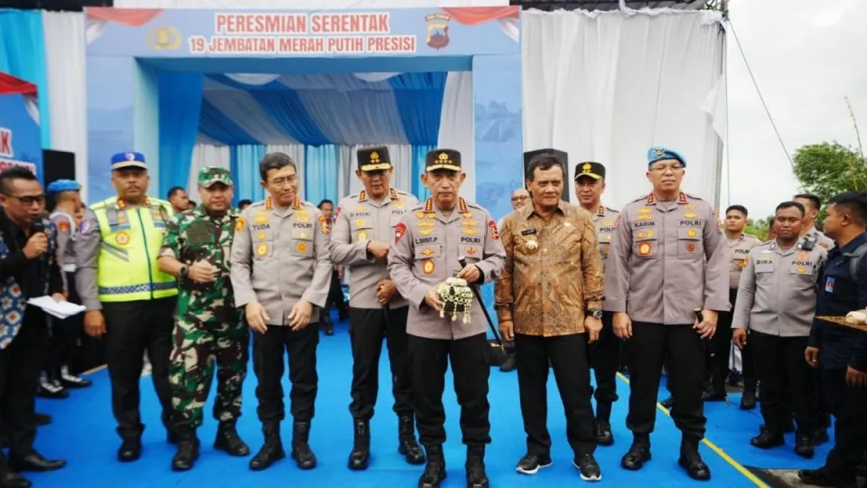 Kapolri Resmikan 19 Jembatan Merah Putih Presisi, Jawab Arahan Presiden Prabowo