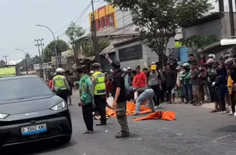 Kecelakaan Maut di Jalan Siliwangi Bekasi, Dua Orang Tewas Terlindas Truk Boks
