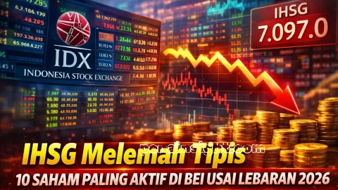 Fakta Terbaru IHSG Hari Ini Turun Tipis, 10 Saham Ini Paling Ramai Ditransaksikan