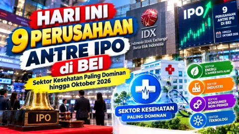 Hari Ini 9 Perusahaan Antre IPO di BEI, Sektor Kesehatan Paling Dominan hingga Oktober 2026