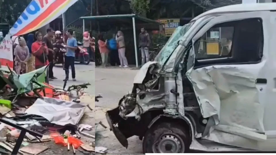 Mobil MBG Hantam Dua Gerobak Pedagang di Bekasi Timur, Empat Orang Jadi Korban