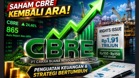 Saham CBRE Kembali ARA, Rights Issue Rp1,9 Triliun Jadi Sorotan Investor