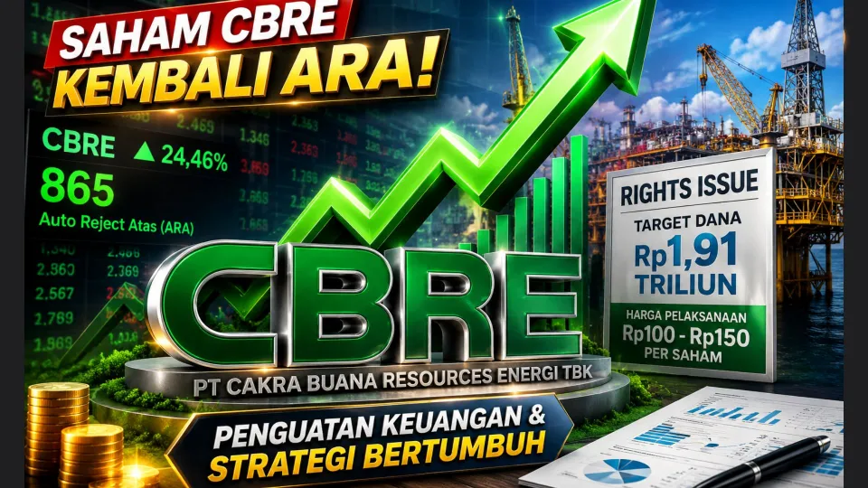 Saham CBRE Kembali ARA, Rights Issue Rp1,9 Triliun Jadi Sorotan Investor