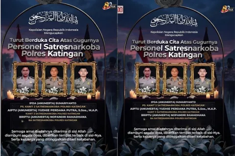 Tiga Polisi Gugur Saat Gerebek Bandar Narkoba di Katingan, Kapolri Anugerahkan Kenaikan Pangkat Anumerta