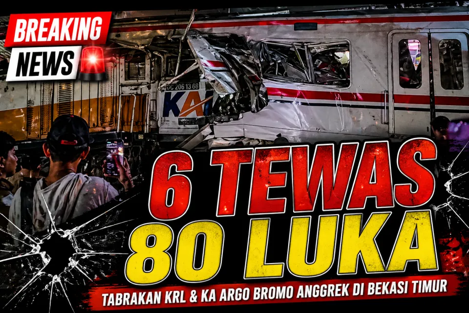 6 Fakta Terbaru Hari Ini di Bekasi: Kronologi Tabrakan KRL dan KA Argo Bromo Anggrek, 6 Tewas 80 Luka