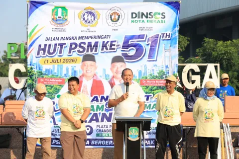Tri Adhianto Apresiasi HUT ke-51 PSM Kota Bekasi, Ajak Lansia Tetap Sehat, Aktif, dan Produktif