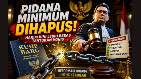 Terbaru Reformasi Hukum Besar! KUHP Baru Hapus Pidana Minimum Khusus, Hakim Kini Lebih Bebas Tentukan Vonis