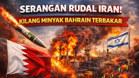 Serangan Rudal Iran Picu Kebakaran Kilang Minyak Utama di Bahrain, Ketegangan Timur Tengah Meningkat