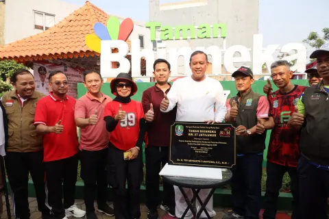 Wali Kota Bekasi Resmikan Taman Bhineka, Ajak Warga Kompak Rawat Fasilitas Publik