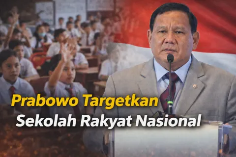 Prabowo Targetkan Sekolah Rakyat Nasional, Polemik Seruan, Jatuhkan Presiden Picu Debat Demokrasi