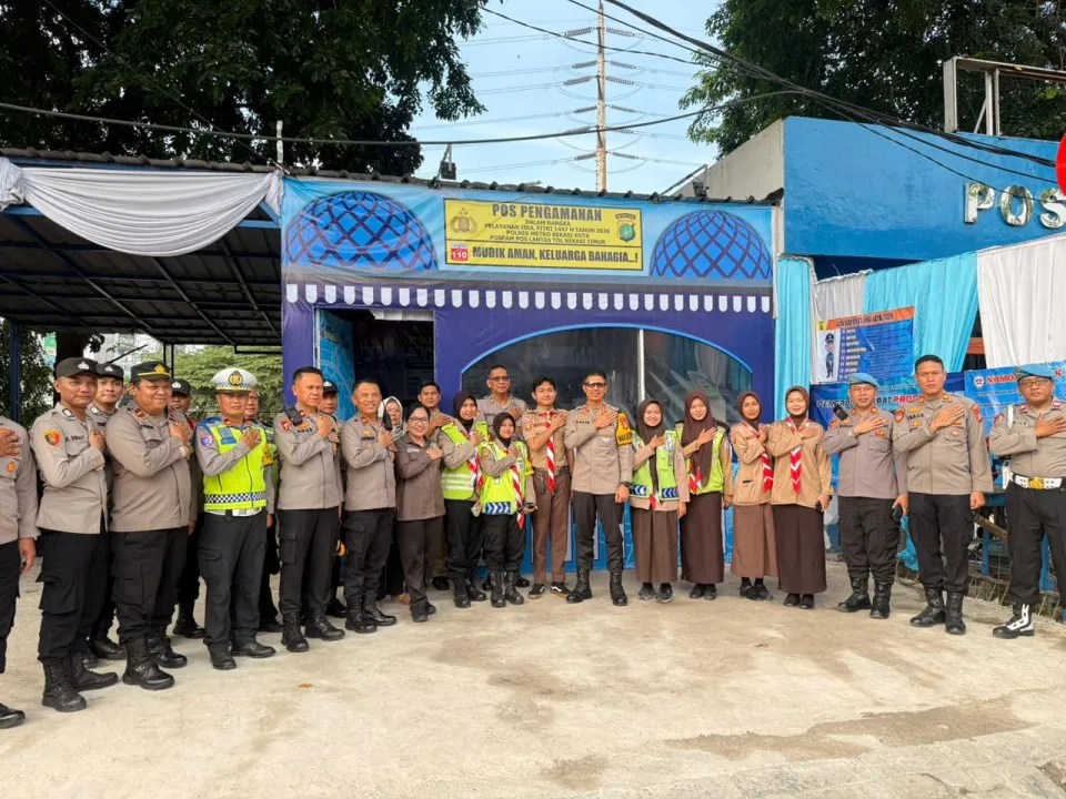 Wakapolres Bekasi Kota Sidak Pos Pam Tol Bekasi Timur, Tegaskan Pelayanan Maksimal Saat Mudik