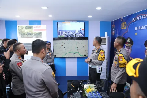 Cek Posyan Pagedangan, Polda Metro Jaya Pastikan Pelayanan Mudik Siap 100 Persen
