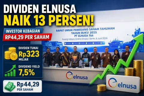 Dividen Elnusa Melonjak 13 Persen, Investor Kantongi Rp44,29 per Saham