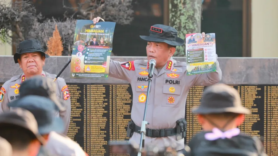 Hari Ini 403 Personel Polri Dikerahkan ke 8 Polda untuk Cegah Karhutla Lewat Edukasi