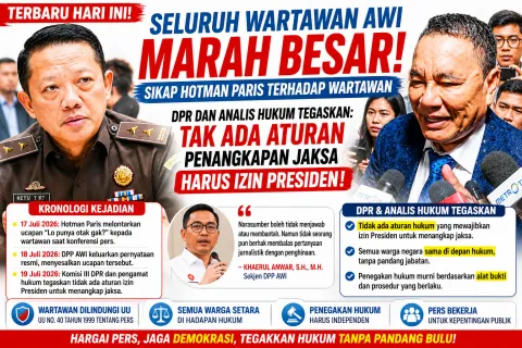 Hari Ini Ucapan Hotman Paris Tuai Kecaman DPP Wartawan AWI, DPR dan Analis Hukum