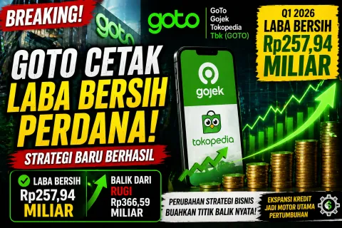 Update GOTO Cetak Laba Perdana! Dari ‘Bakar Uang’ ke Mesin Uang, Strategi Baru Akhirnya Berbuah Manis