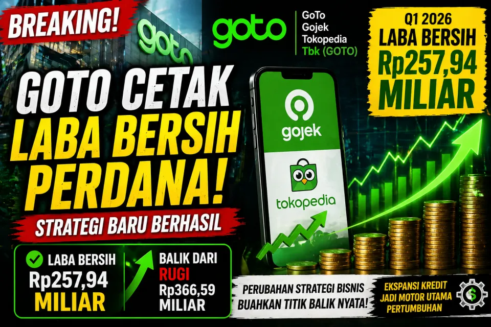 Update GOTO Cetak Laba Perdana! Dari ‘Bakar Uang’ ke Mesin Uang, Strategi Baru Akhirnya Berbuah Manis