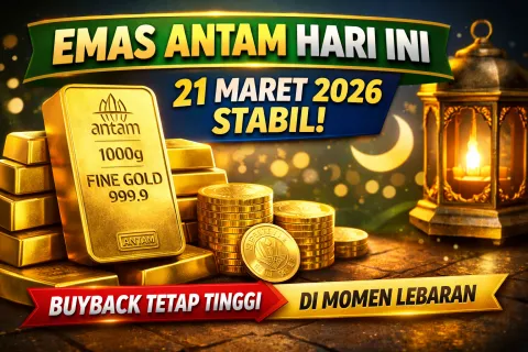 Tak Bergerak di Hari Raya! Harga Emas Antam Hari Ini Ternyata Segini, Cek Daftarnya