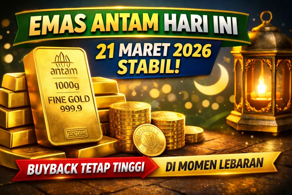 Tak Bergerak di Hari Raya! Harga Emas Antam Hari Ini Ternyata Segini, Cek Daftarnya