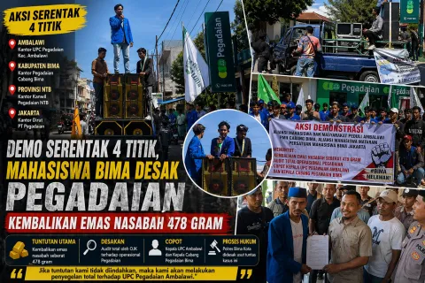 5 Fakta Terbaru Hari Ini di Bima NTB: Demo Mahasiswa Desak PT Pegadaian Kembalikan Emas Nasabah, Kronologi Aksi Terungkap