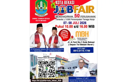Link Pendaftaran Job Fair Kota Bekasi 2026 Resmi Dibuka, Ada 3.000 Lowongan Kerja dari 50 Perusahaan