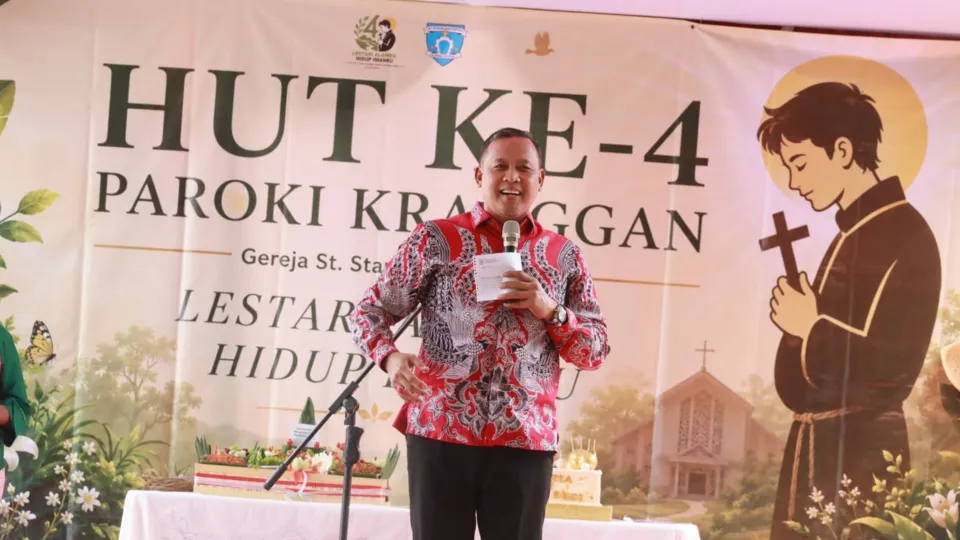 Terbaru HUT ke-4 Gereja Paroki Kranggan, Tri Ajak Umat Doakan Korban Bencana`