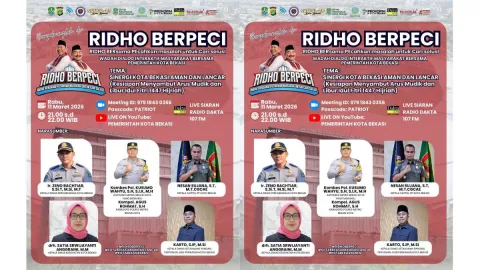 Pemkot Bekasi Gelar Dialog RIDHO BERPECI Bahas Kesiapan Arus Mudik dan Libur Idul Fitri 1447 H