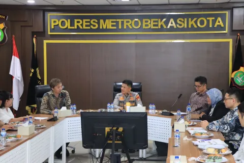 Hari Ini Delegasi Kepolisian Jepang Sambangi Polres Metro Bekasi Kota, Bahas Teknik Investigasi Modern hingga Penguatan SDM 