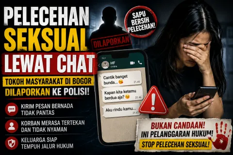 Update Dugaan Pelecehan Seksual Lewat Chat OlehTokoh Desa di Bogor, Keluarga Korban Tempuh Jalur Hukum