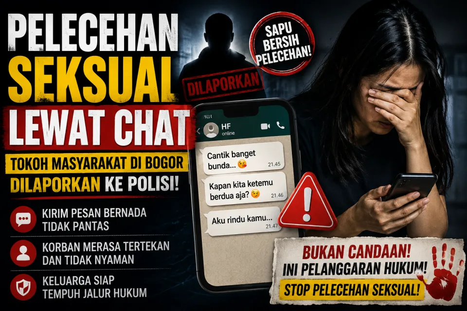 Update Dugaan Pelecehan Seksual Lewat Chat OlehTokoh Desa di Bogor, Keluarga Korban Tempuh Jalur Hukum
