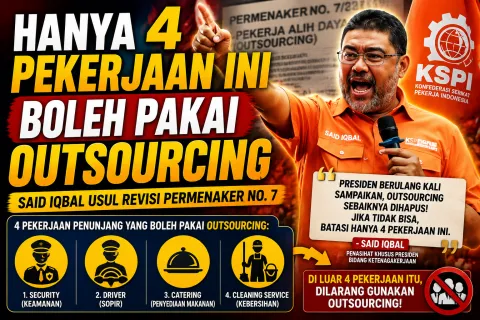 Update langkah Prabowo Mau Hapus Outsourcing, Said Iqbal Hanya 4 Pekerjaan Ini Boleh Pakai Outsourcing