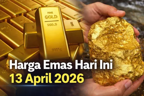 Harga Emas Hari Ini 13 April 2026 Fluktuatif, Antam Masih Termahal di Pegadaian, Simak Rinciannya!