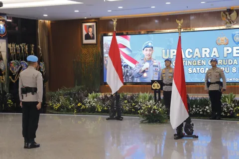 Polri Lepas 140 Personel FPU 8 MINUSCA untuk Misi Perdamaian PBB Terbaru