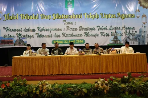 Bekasi Hari Ini: Tokoh Lintas Agama Duduk Bersama, Tekad Jaga Kerukunan Terungkap dalam Halal Bihalal