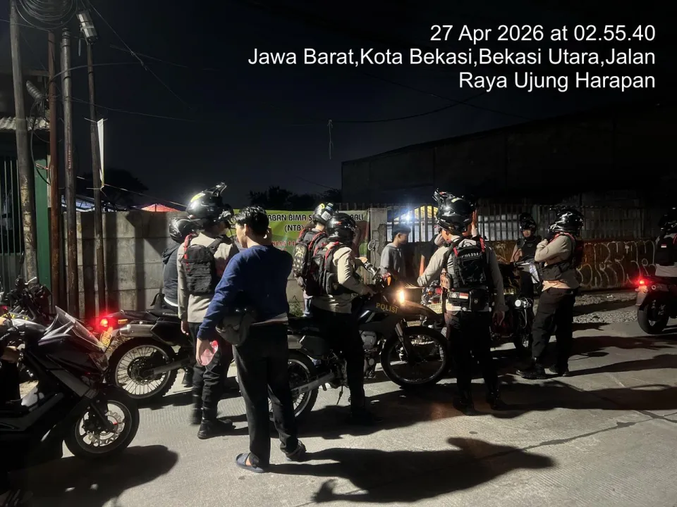  Patroli Dini Hari Bekasi Disisir Polisi, Tim Presisi Sikat Kejahatan Jalanan 3C 