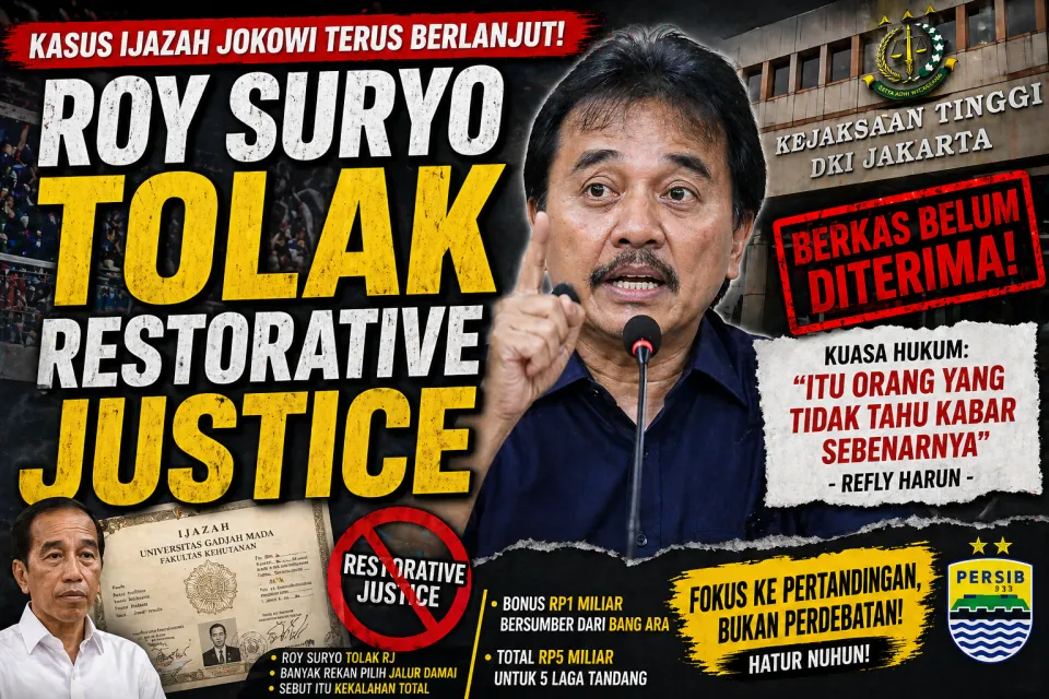 Fakta Terbaru: Kasus Roy Suryo Soal Ijazah Joko Widodo Berlanjut, Tolak Restorative Justice dan Status Berkas Terungkap