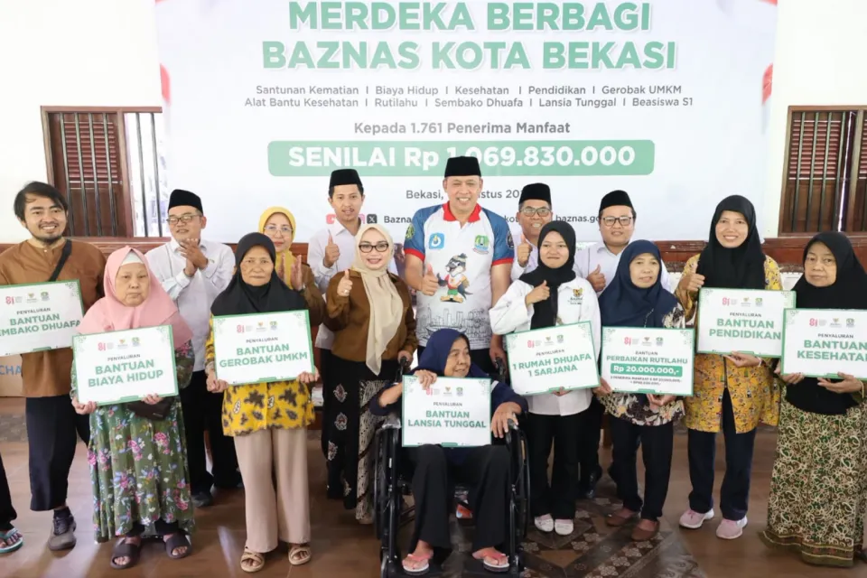 1.761 Warga Terima Manfaat Zakat, Tri Adhianto Dorong Baznas Kota Bekasi Perkuat Kepercayaan Publik