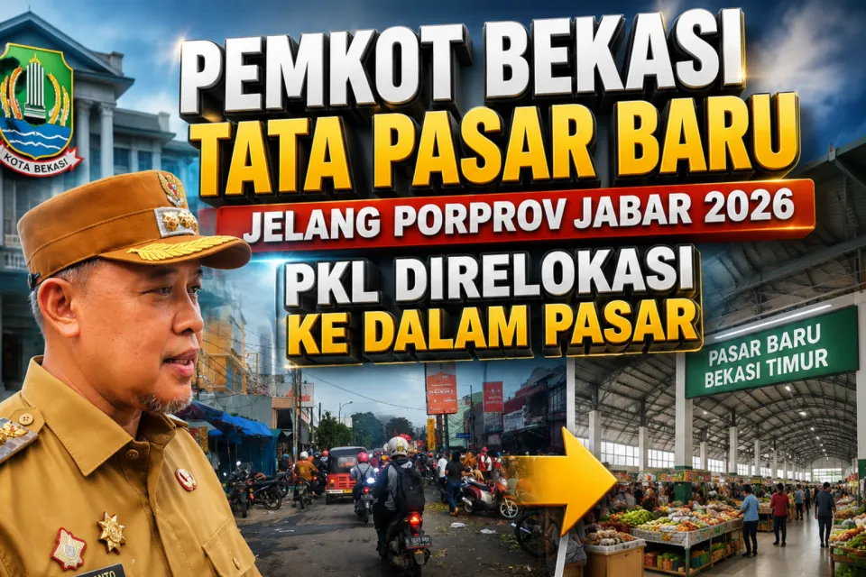 Pemkot Bekasi Tata Pasar Baru dan Relokasi PKL ke Dalam Area Pasar