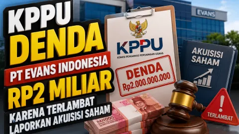 KPPU Denda PT Evans Indonesia Rp2 Miliar karena Terlambat Laporkan Akuisisi Saham