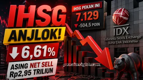 Update IHSG Hari Ini: Anjlok 6,61% Sepekan, Asing Net Sell Rp2,95 Triliun