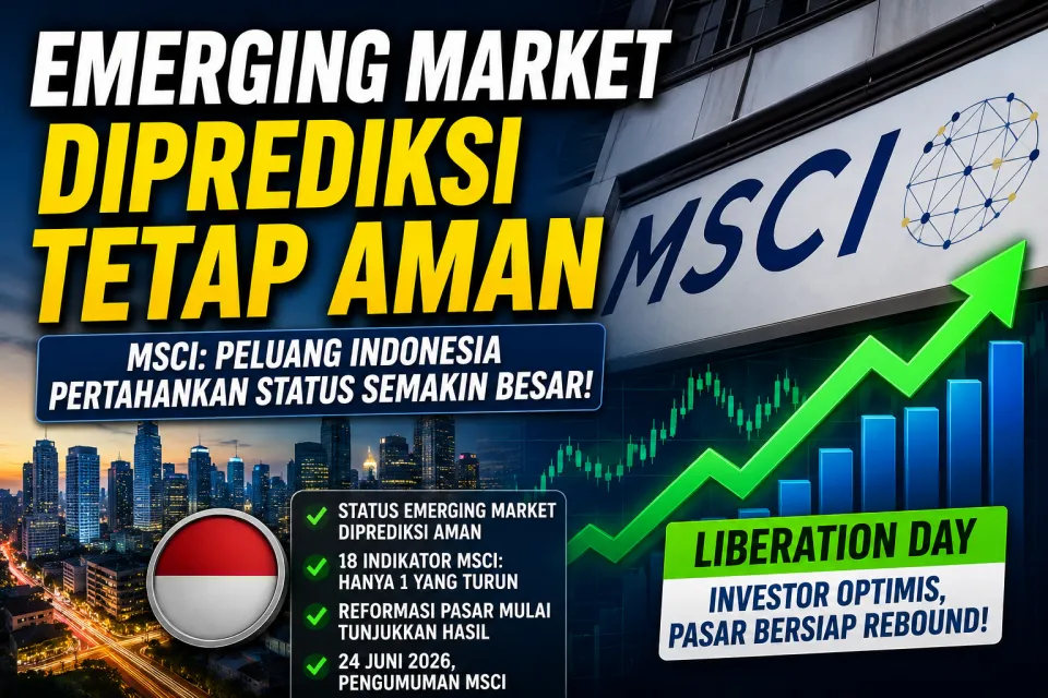 Indonesia Selangkah Lagi Lolos dari Ancaman Degradasi MSCI, Update Status Emerging Market Diprediksi Tetap Aman