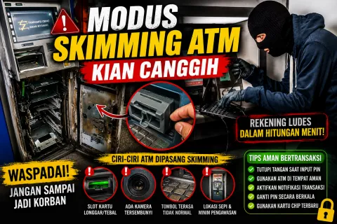 Rekening Bisa Ludes dalam Menit! Terungkap Fakta Modus Skimming ATM Kian Canggih