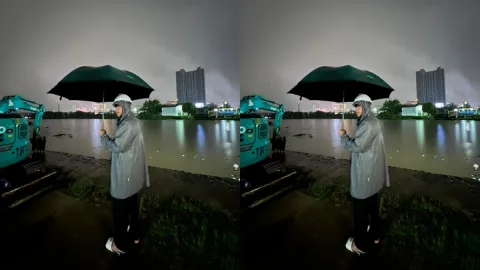 Siaga Banjir Bekasi! Tri Adhianto Turun Tengah Malam Pantau Pintu Air Prisdo