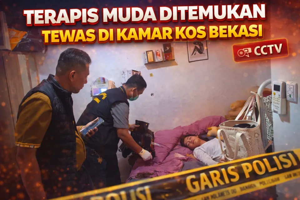 Terapis Muda Ditemukan Tewas di Kamar Kos Bekasi, Polisi Selidiki Botol Pembersih dan Rekaman CCTV