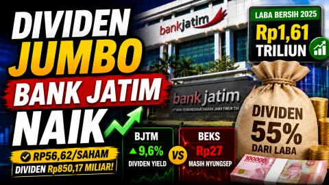 Hari Ini Dividen Jumbo Bank Jatim Naik, Tapi Kenapa Saham Bank Banten Masih Nyungsep, Ini Penjelasan Lengkapnya
