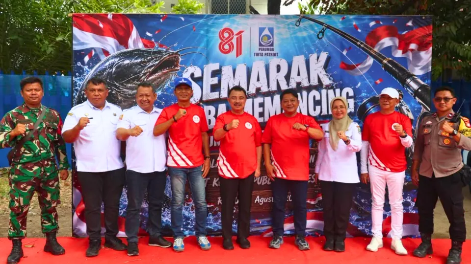 Lomba Mancing HUT ke-81 RI, Perumda Tirta Patriot Bekasi Perkuat Kebersamaan Pegawai